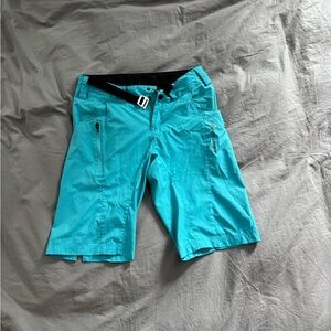 Women's Turquoise Athletic Shorts